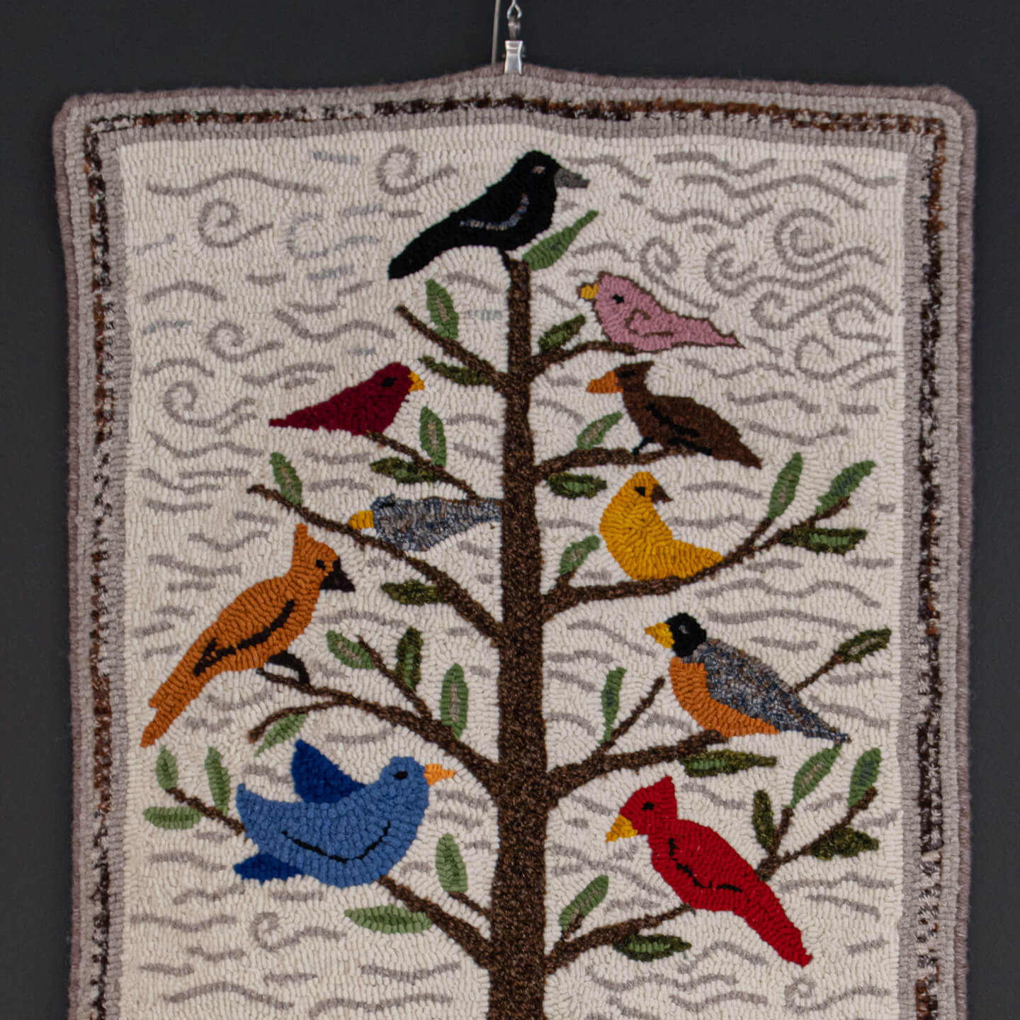 Art hanging on the wall at the Library.